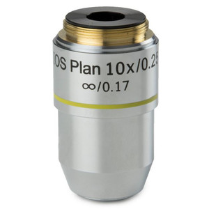 Euromex 10X/0.25 plan microscope objective, infinity, BB.7210 (BioBlue.lab)