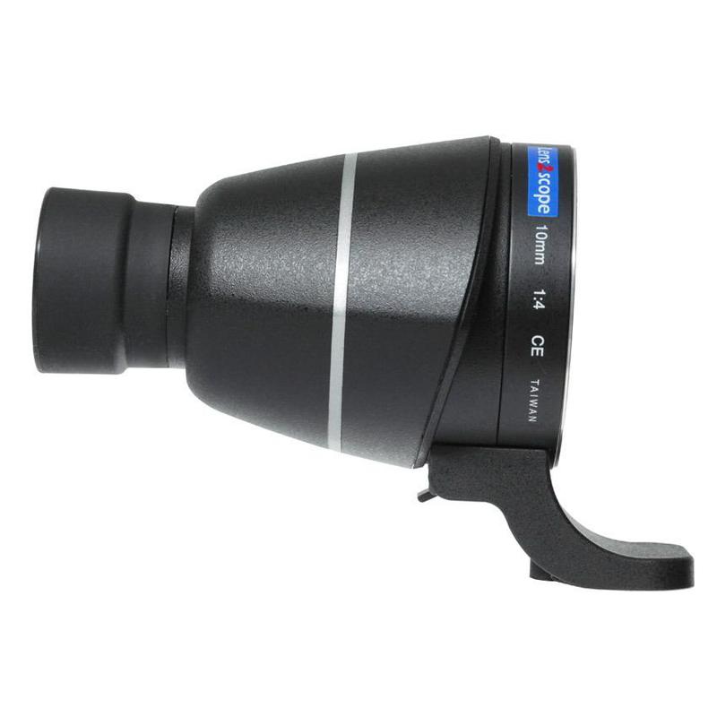 Lens2scope , for Pentax K, black, straight view