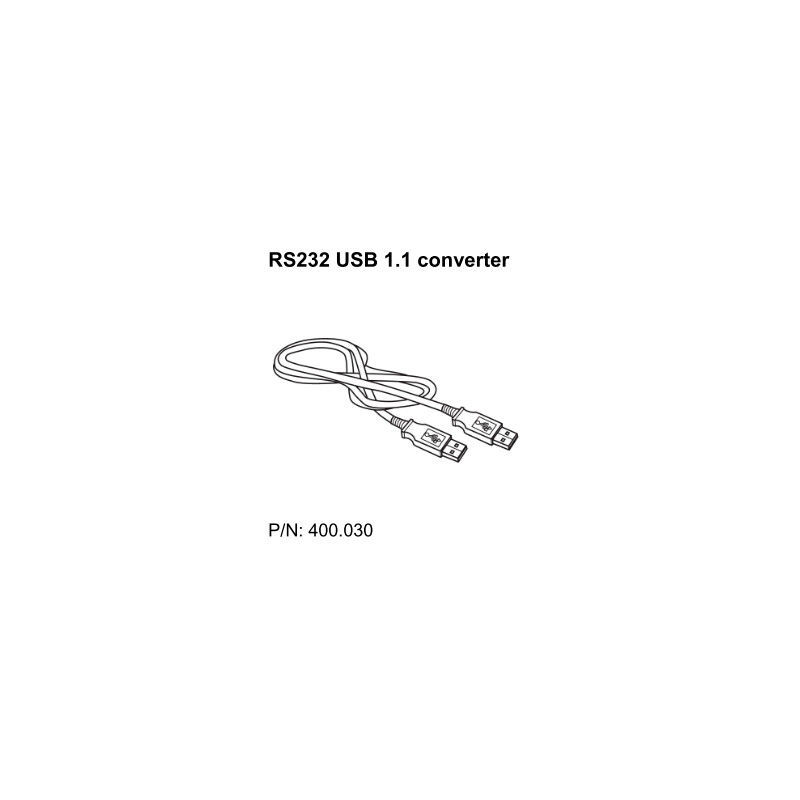 SCHOTT RS-232 USB 1.1 Converter Cable
