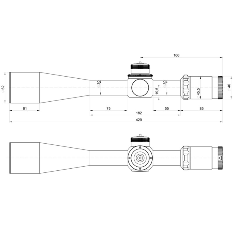 Kahles Riflescope K1050 10-50x56, MOAK, ccw, rechts