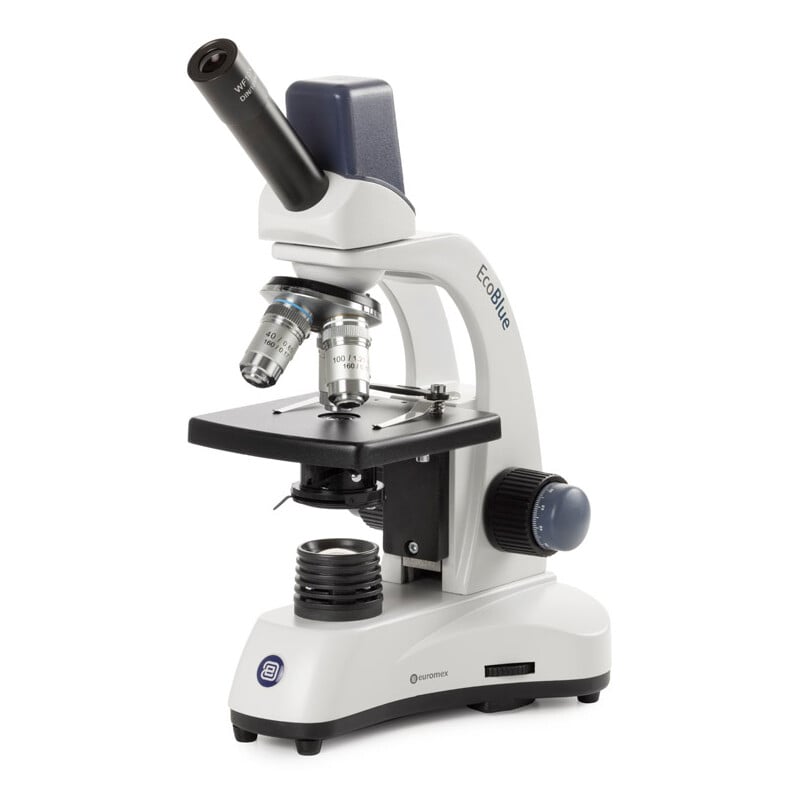 Euromex Microscope Mikroskop EcoBlue EC.1105, mono, digital, 5MP, achro. 40x, 100x, 400x 1000x, LED