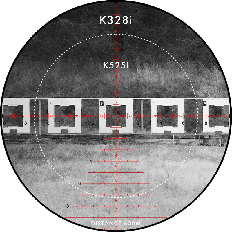 Kahles Riflescope K328i 3,5-28x50 DLR SKMR4+, ccw, links