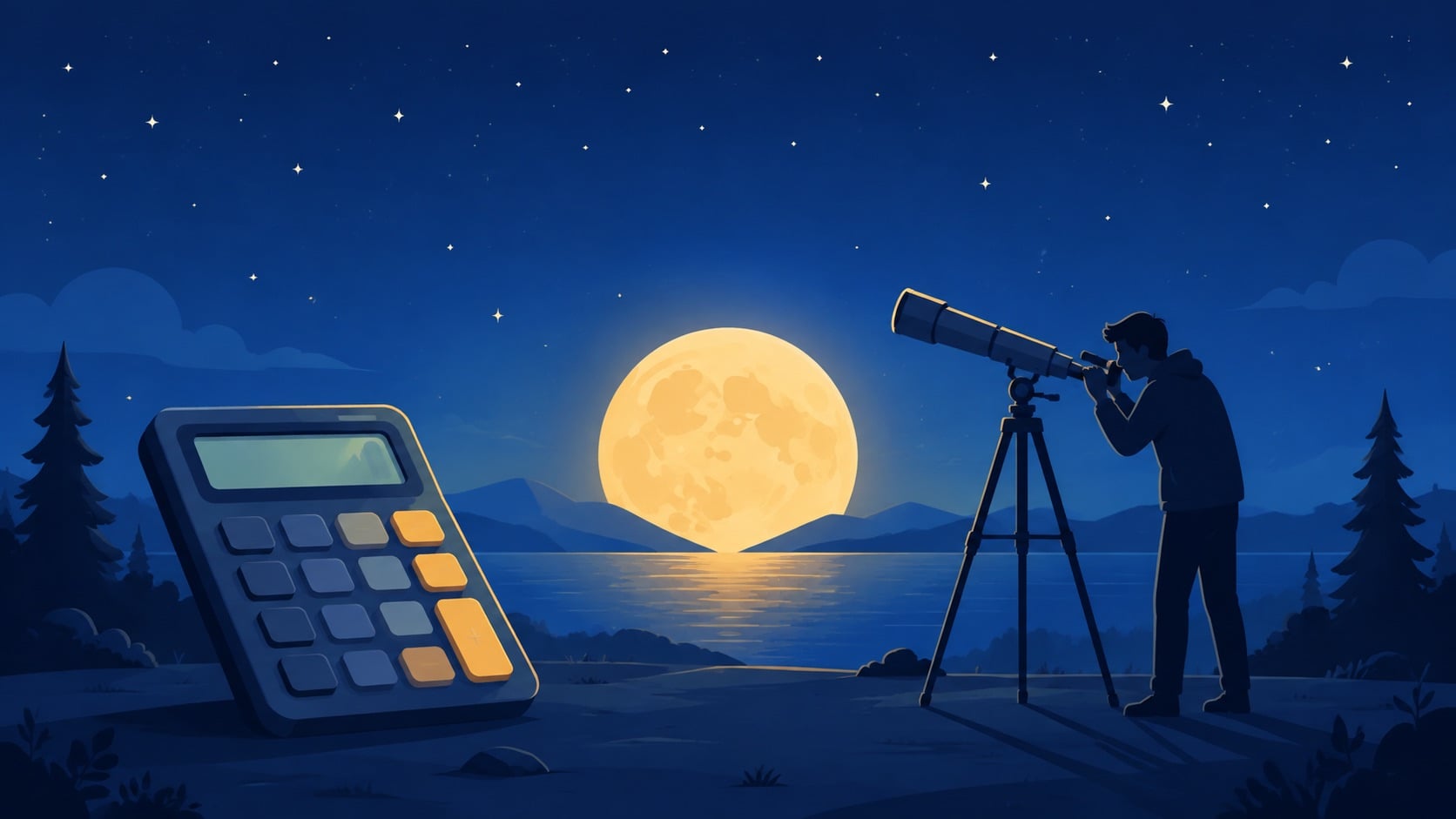 Calcolatore per telescopi e osservazioni lunari: gli oculari adatti e il momento migliore per l'osservazione