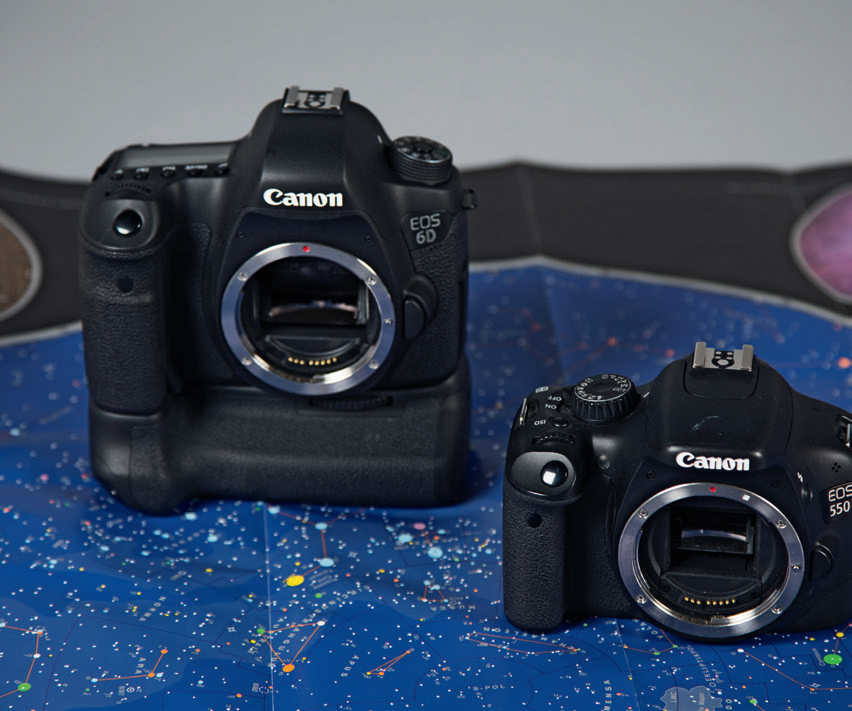 SLR cameras are suitable
 for many astrophotography applications
 – and there are many options: They range from
 low-cost models with APS-C sensors to
 high-quality full frame cameras with a wide
 range of functions (the cheaper models are often enough when starting out with astrophotography). U. Dittler