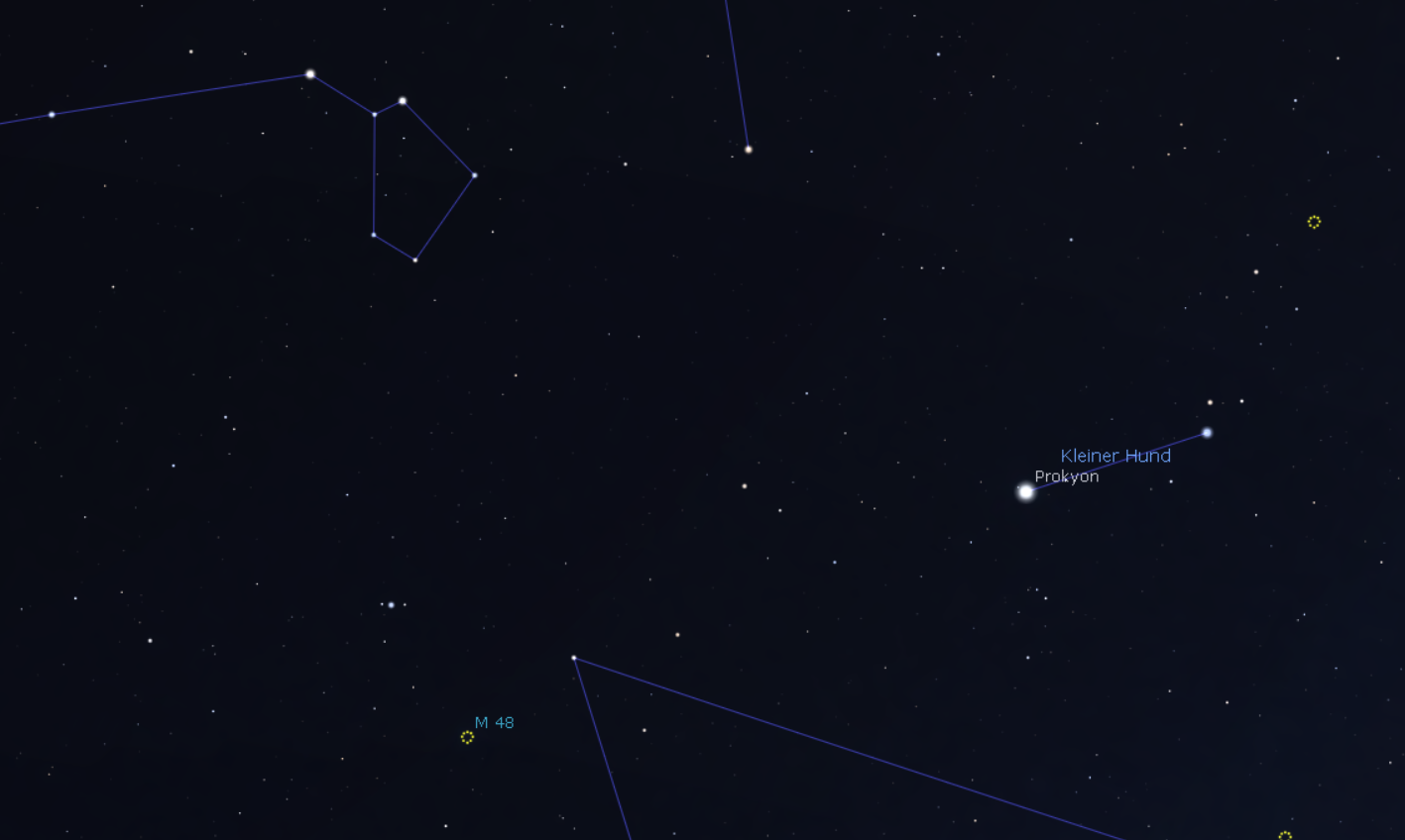 The open cluster M48, Stellarium