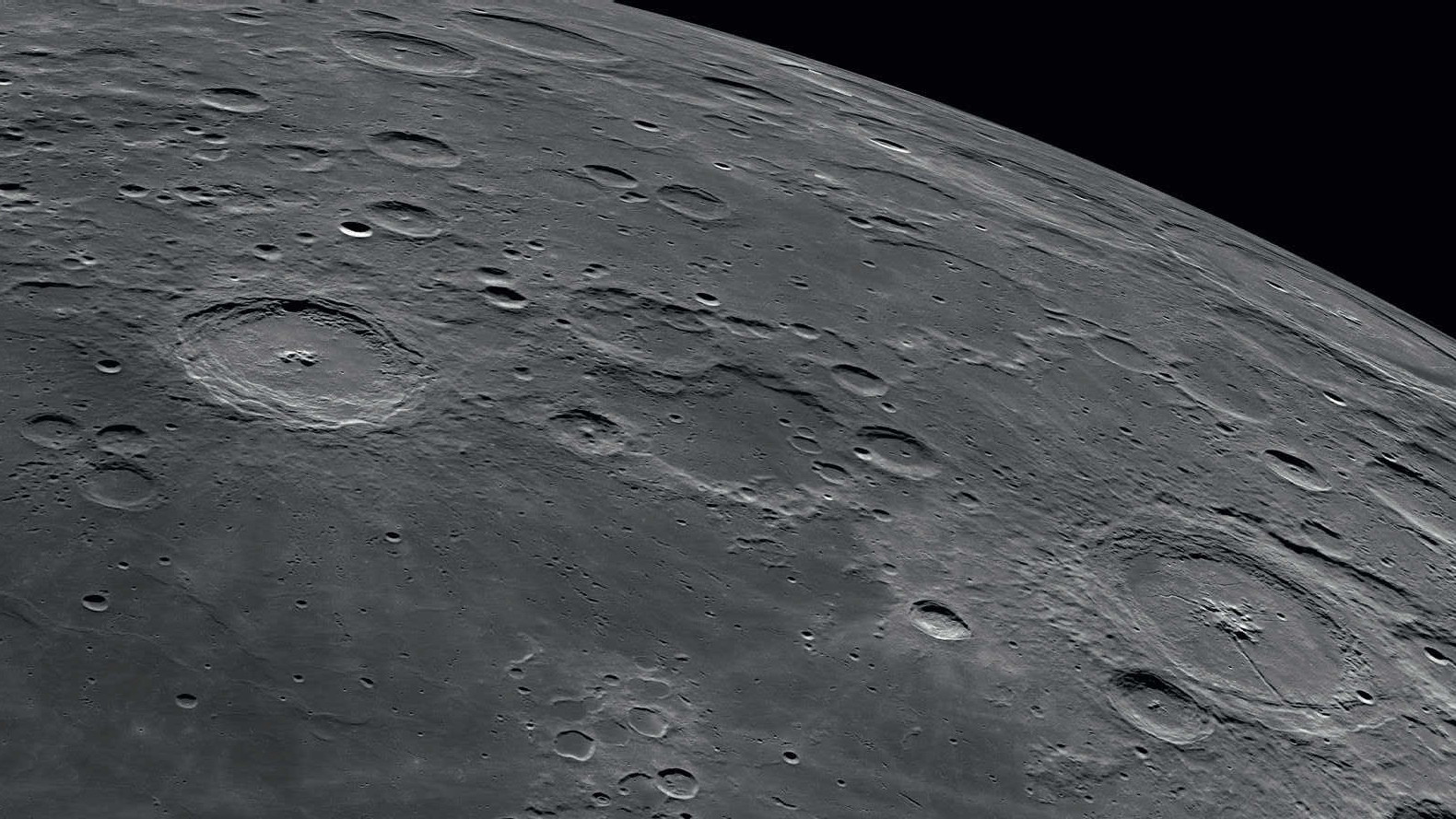 Highlights on the Moon's edge