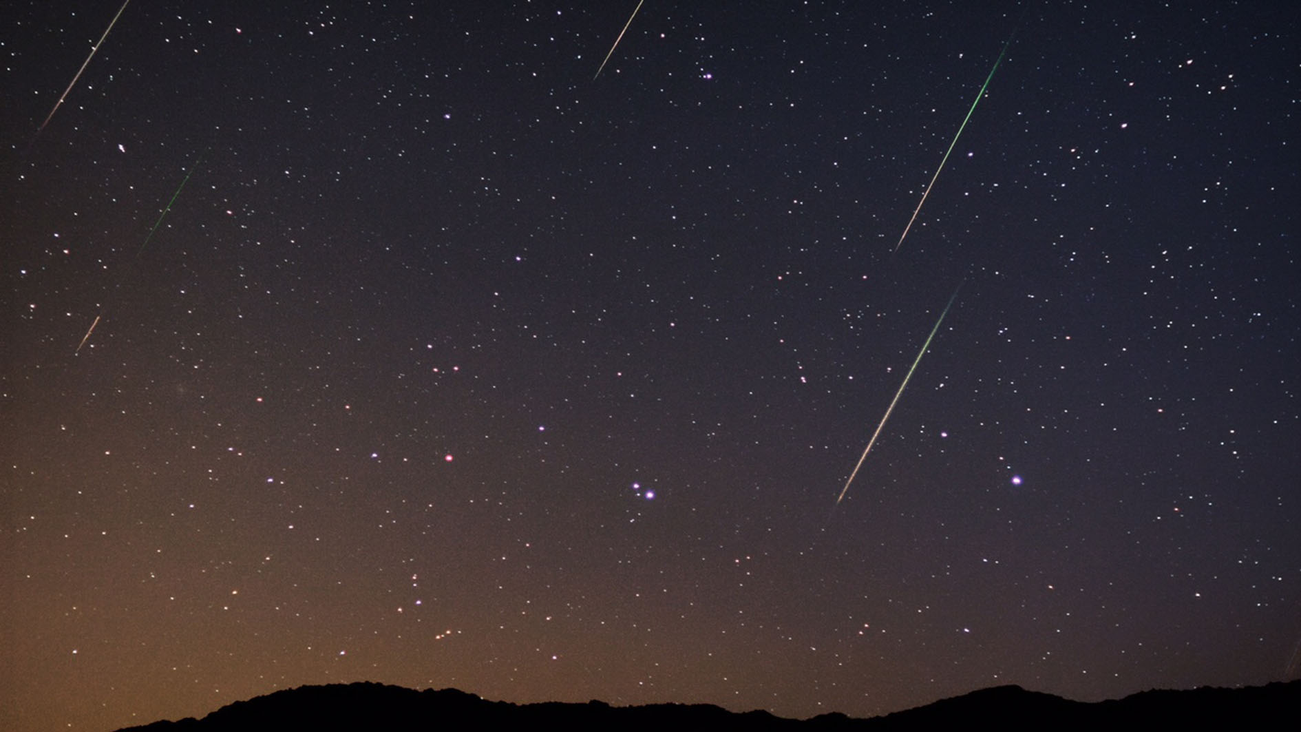 Image of 4 Perseids trails. Photographer: Sebastian Voltmer