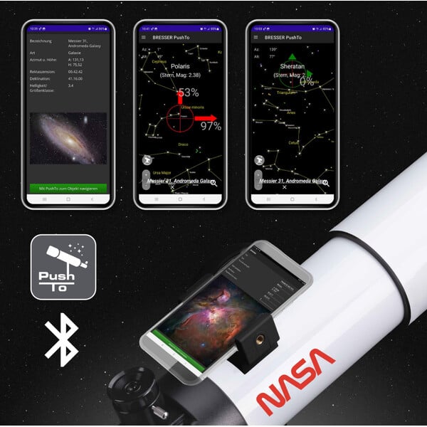 ISA Telescopio AC 70/350 AZ Space Exploration PushTo