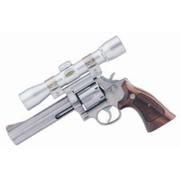Weaver Zielfernrohr Handgun 4x28, silber, Duplex Absehen