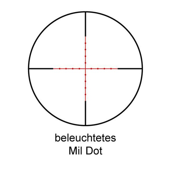 Tasco Mirino Target & Varmint 6-24x42, reticolo Mil Dot illuminato