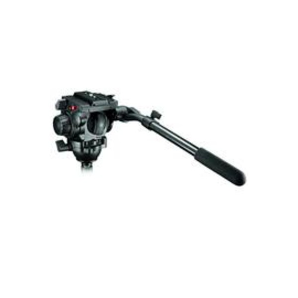 Manfrotto Stativ-3D-Neigekopf Profi Fluid Video-Neiger mit 75mm Halbkugel und 501PL