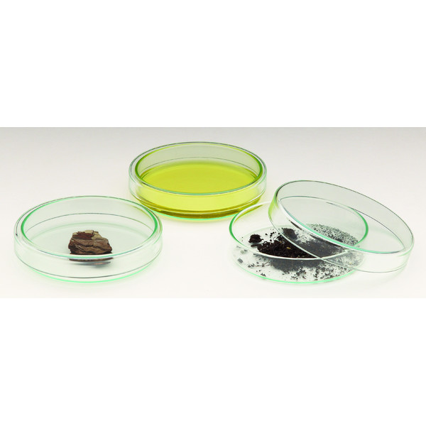 Windaus 100mm glass Petri dish with lid