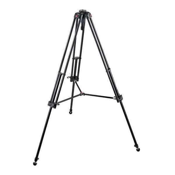 Manfrotto 547B video tripod with 60 mm half-shell and twin strut leg