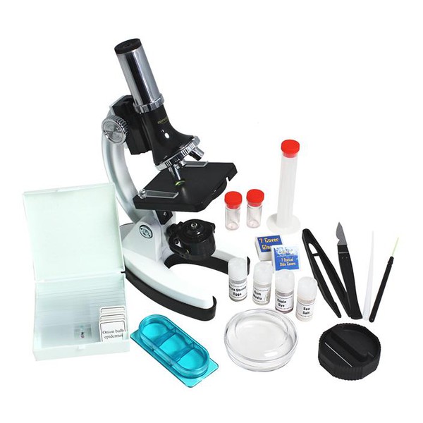 Omegon MonoView, microscope-set, 1200x incl. book