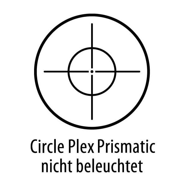 Leupold Riflescope Prismatic 1x14, dark brown, Circle Plex telescopic sight, illuminated