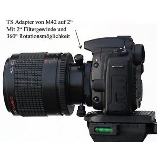 TS Optics Rotation system M42x1 female (telescope side) on T2 male (camera side)