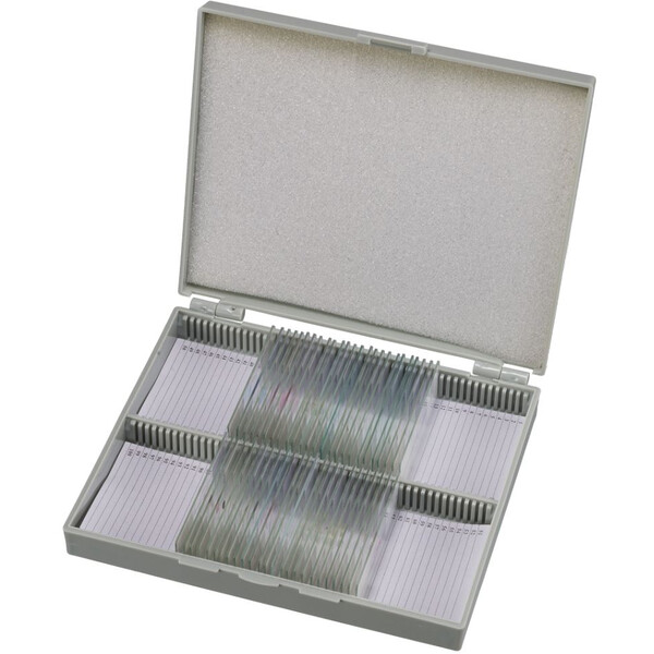 Bresser 30 prepared slides (histology, human) in wooden box