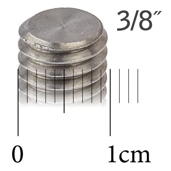 Berlebach 75 mm 3/8" Nero