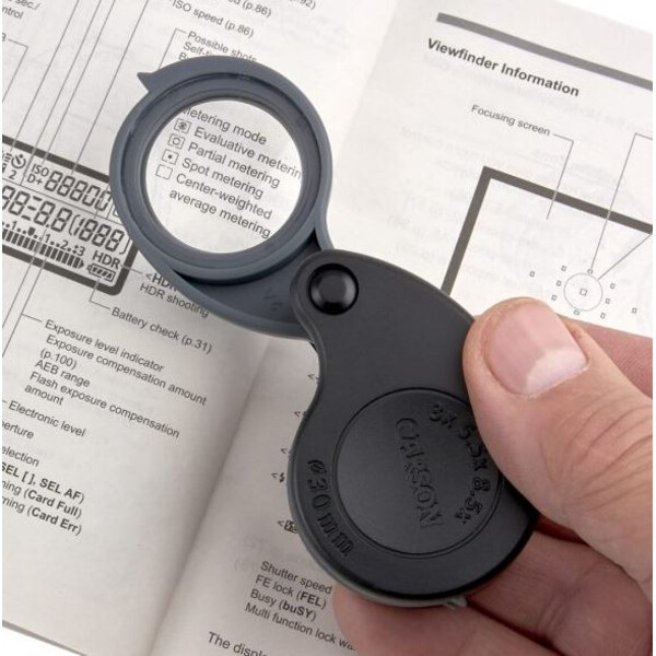 Carson Magnifying glass TriView 3x/5.5x/8.5x