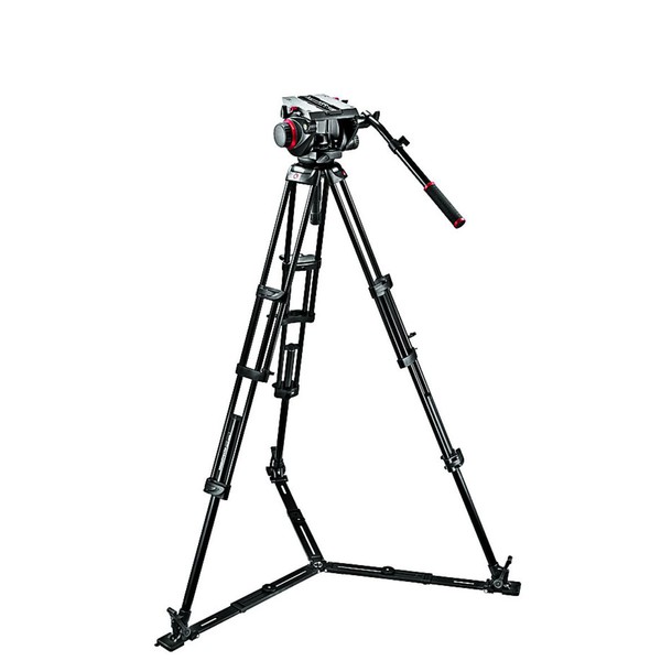 Manfrotto Tripod kit with 509HD Pro Fluid Video tilt head  and 545GBK twin strut tripod system  with ground spreader