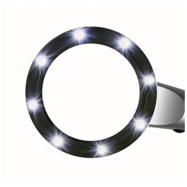 Bresser 2.5X, 55mm LED magnifying glass, illuminated