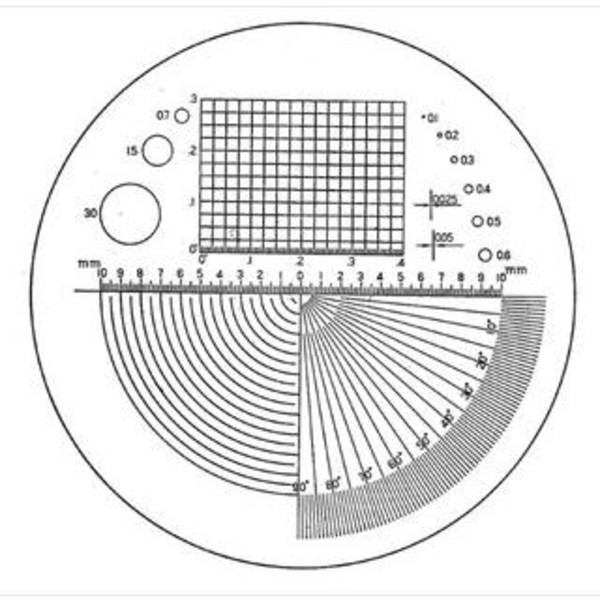 Eschenbach Magnifying glass Precision measuring scale