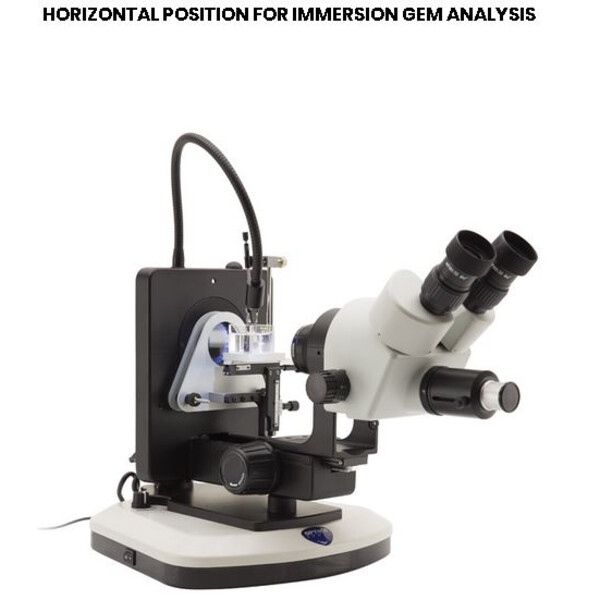 Optika Stereo zoom microscope OPTIGEM-3, bino, fluo, 5,7-45x, wd 110