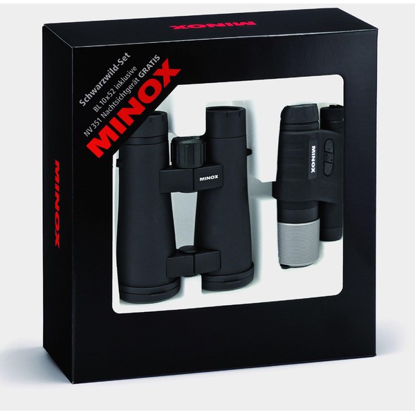 Minox Schwarzwild set: BL 10x52 binoculars + NV 351 night vision device