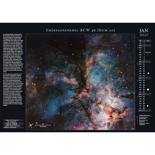 Astronomie-Verlag Weltraum-Kalender 2027