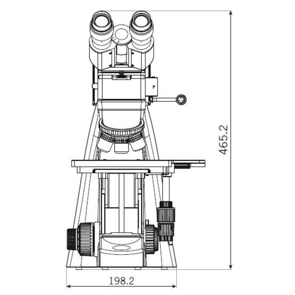 Motic BA310 MET-T binocular microscope, (3 "x2")
