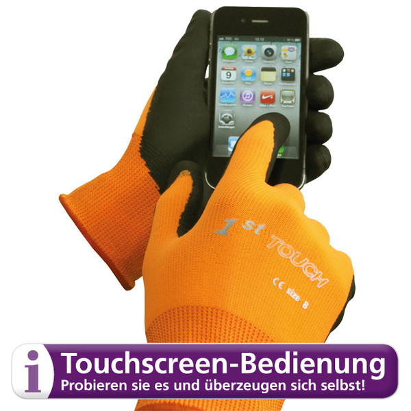 1st Touch gloves for touch screens, Size 8