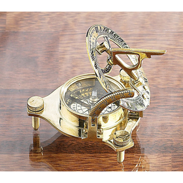 St. Leonard brass sundial with compass