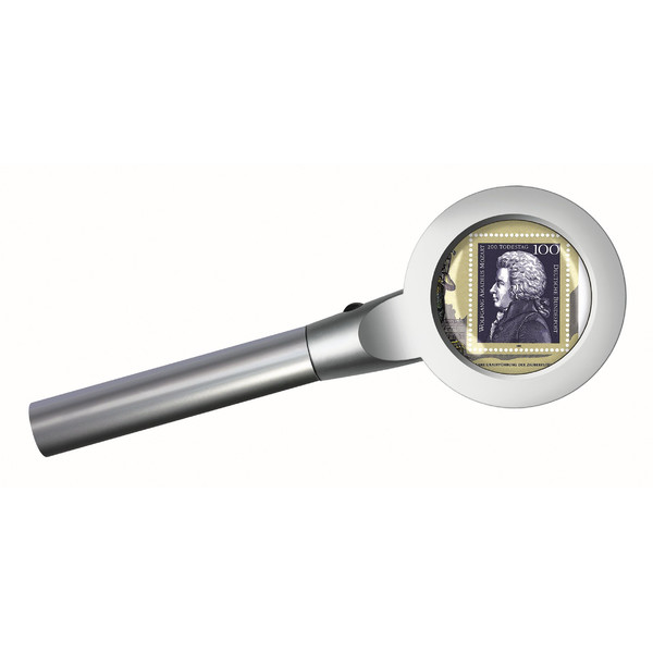 Bresser Magnifying glass 2.5X, 55mm LED magnifier