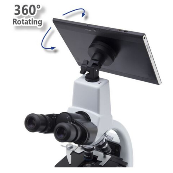 Optika digital microscope B-290TK, N-PLAN objectives. With Tablet PC