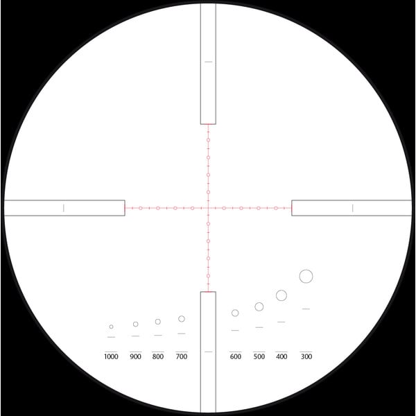 Meopta Riflescope ZD 6-24x56 RD, Mil-Dot2 reticule telescopic sight