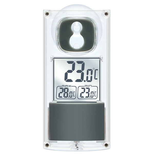 Bresser Weather station Solar window thermometer with suction cup