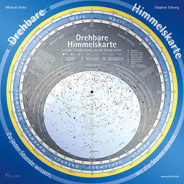 Oculum Verlag Star chart Swivelling sky map