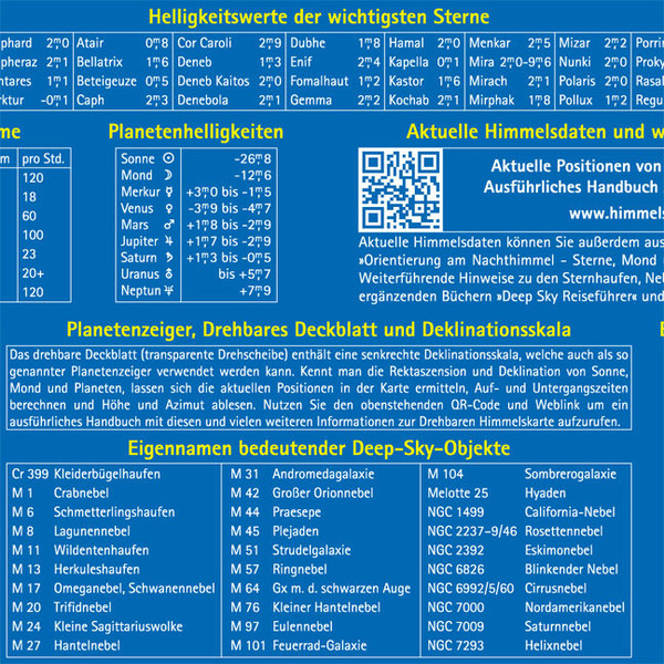 Oculum Verlag Star chart Swivelling sky map