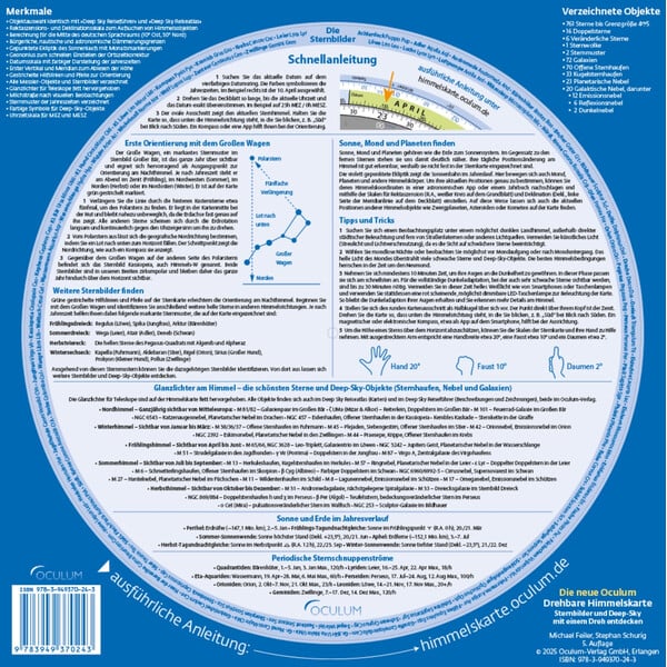 Oculum Verlag Carta del cielo girevole