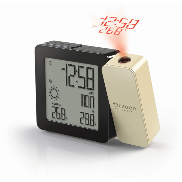 Oregon Scientific PROJI BAR 368P radio-controlled clock and weather station, cream