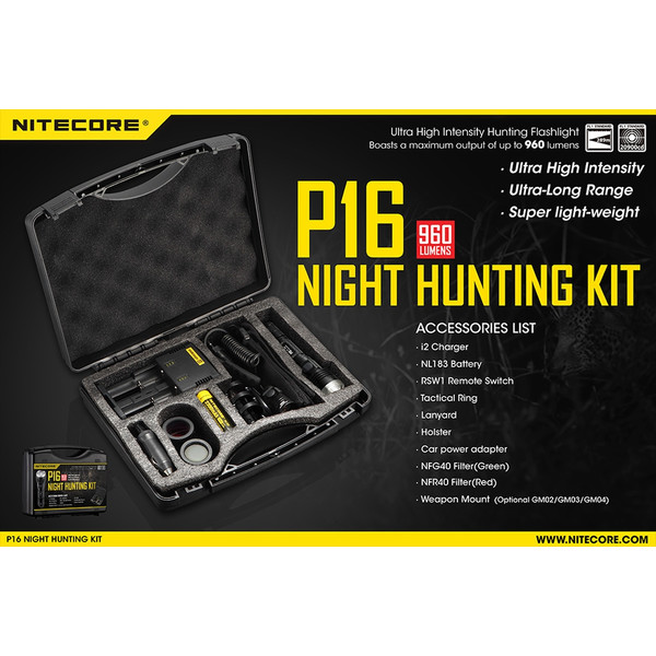 Nitecore P16 Hunting Kit torch