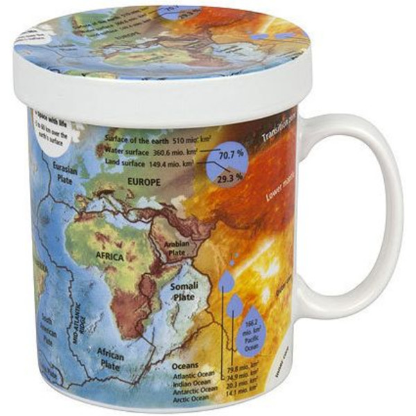 Könitz Cup Mugs of Knowledge for Tea Drinkers Geography
