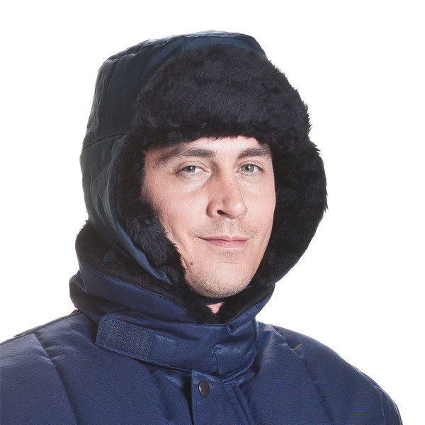 ColdTex cold-protection fur hat, with earflaps, size XL