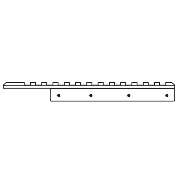 HAWKE Rotaia adattatrice 11 mm - Weaver 1 parte