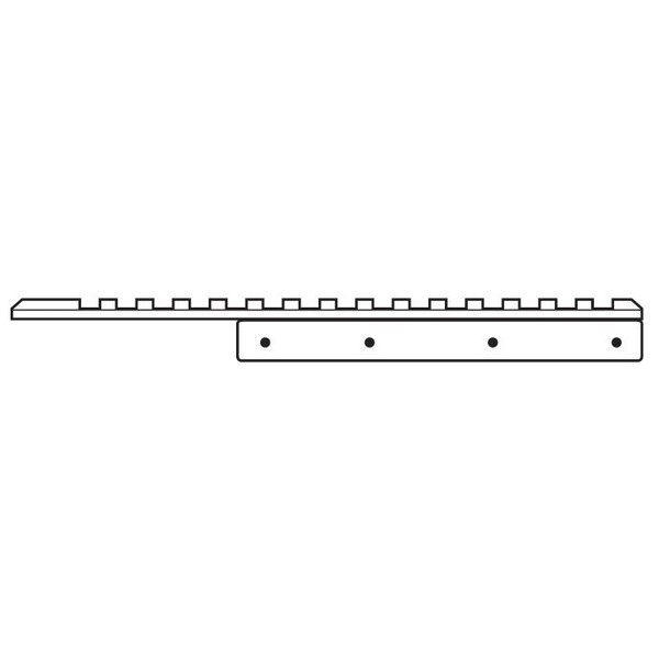 HAWKE Rotaia adattatrice 11 mm - Weaver 1 parte 172 mm