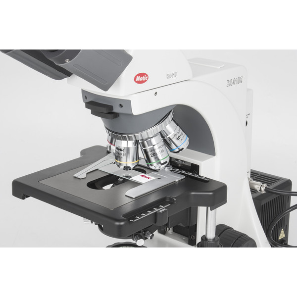 Motic Microscope BA410 Elite, trino, Hal, 50W, 40x-1000x