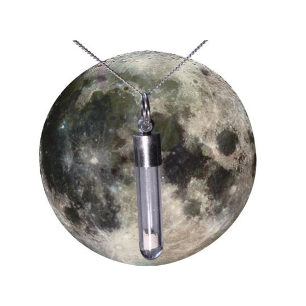 Moon Dust Vial Necklace with actual Moon rock Fragments - Walmart.com