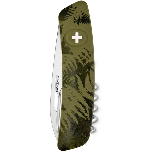 SWIZA Knives C01 Swiss Army Knife, SILVA Camo Fern khaki