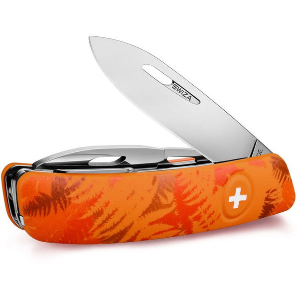 SWIZA Knives C03 Swiss Army Knife, FILIX Camo Fern Orange