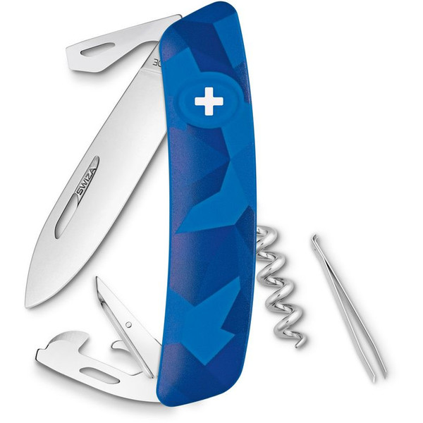 SWIZA Knives C03 Swiss Army Knife, LIVOR Camo Urban Blue